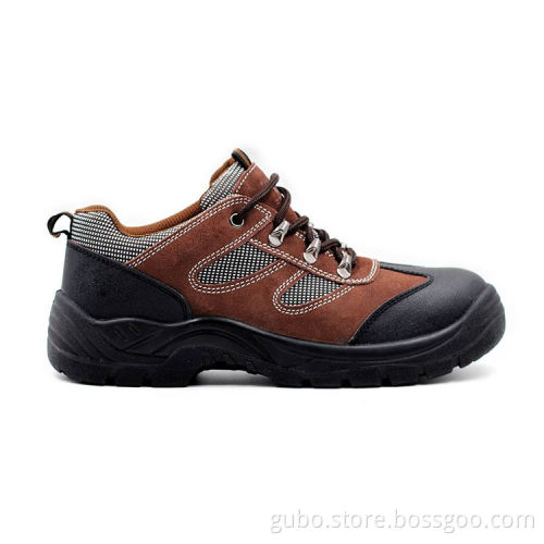 S1P engineering working genuine leather safety shoes